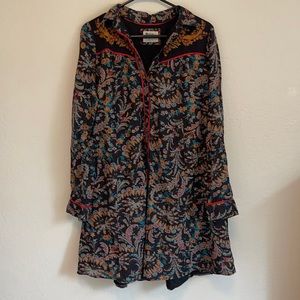Anthropologie & Holding Horses, western boho style button down dress, size 6
